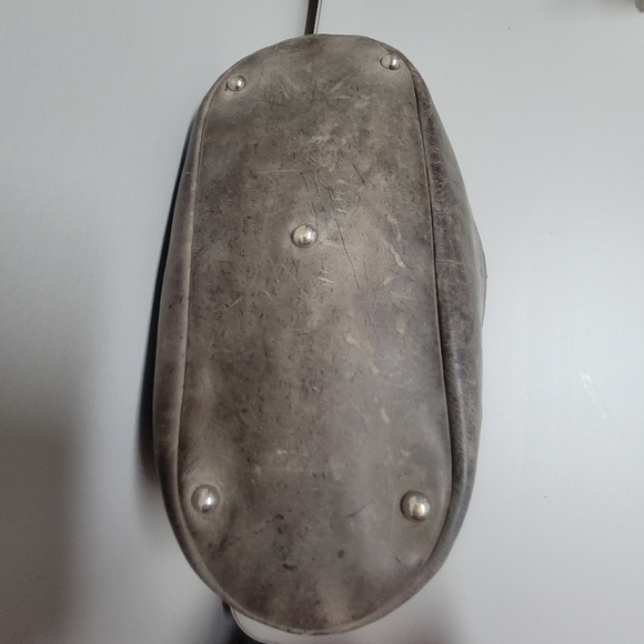 Longchamp Brown Distressed Antelope Leather Purse Made In France. - Picture 7 of 16